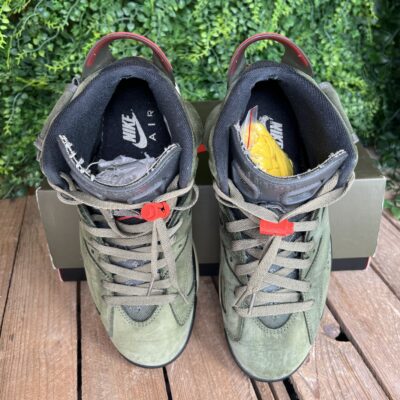 Jordan 6 Travis Scott olive (Taille 42) – Image 6