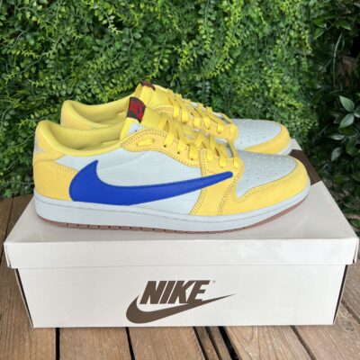 Jordan 1 low Travis Scott Canary Yellow (Taille 45) – Image 2