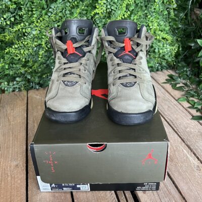 Jordan 6 Travis Scott olive (Taille 36) – Image 3