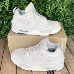 Jordan 4 White Canvas (Taille 41)
