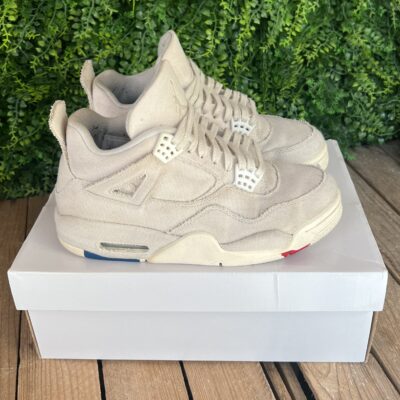 Jordan 4 White Canvas (Taille 38) – Image 2