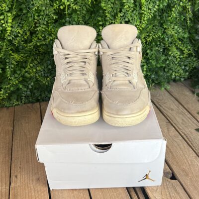 Jordan 4 White Canvas (Taille 39) – Image 3