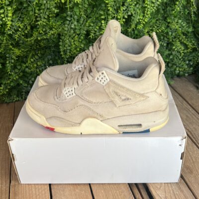 Jordan 4 White Canvas (Taille 39) – Image 4