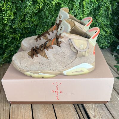Jordan 6 Travis Scott British Khaki (Taille 41) – Image 4