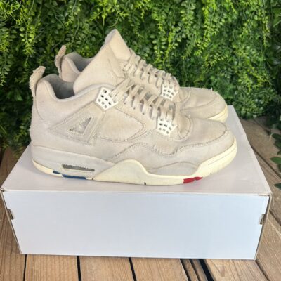 Jordan 4 White Canvas (Taille 44) – Image 2