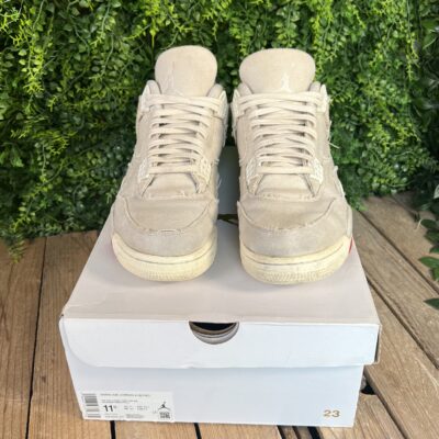 Jordan 4 White Canvas (Taille 44) – Image 3